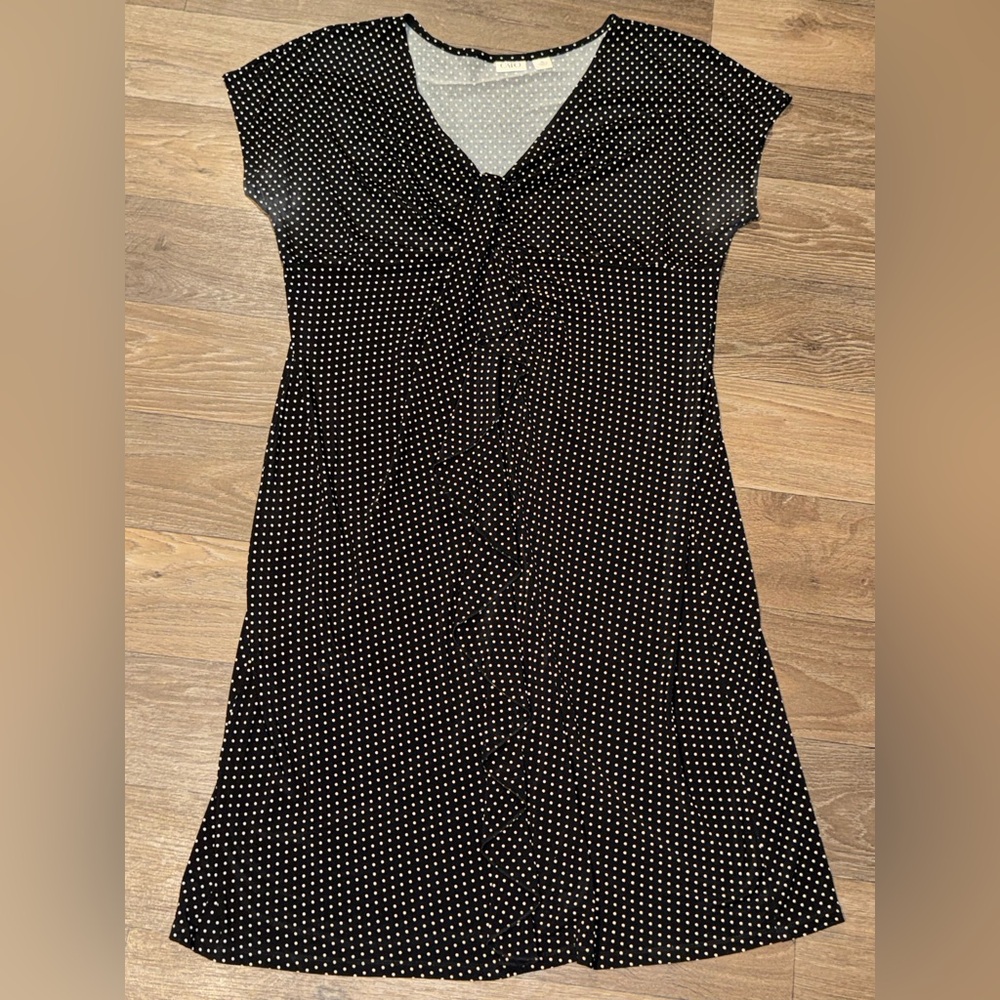 Cato Black and White Polka Dot Dress XL